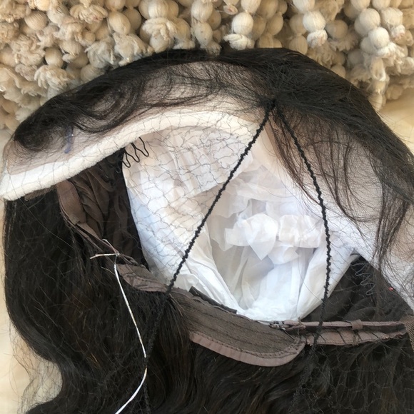 - HP 4/9 🎉- 22” BLACK BODY WAVY 100% HUMAN HAIR LACE FRONT WIG - Picture 3 of 5